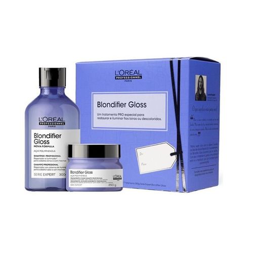 Kit Blondifier Gloss Shampoo 300ml   Máscara 250ml Loreal