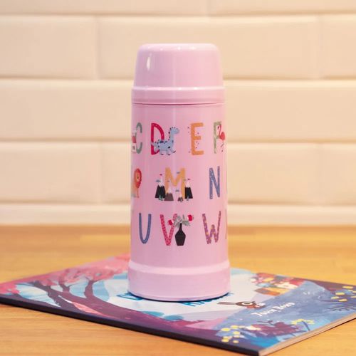 Garrafa Térmica Mini Mor Kids 300ml Algodão Doce Alfabeto 381 Mor