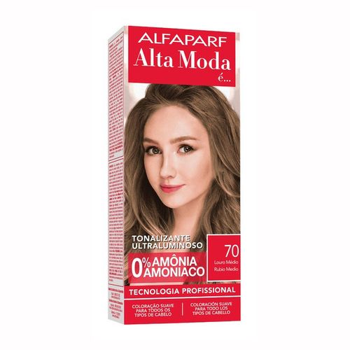 Tonalizante 70 Louro Médio 120g Alta Moda