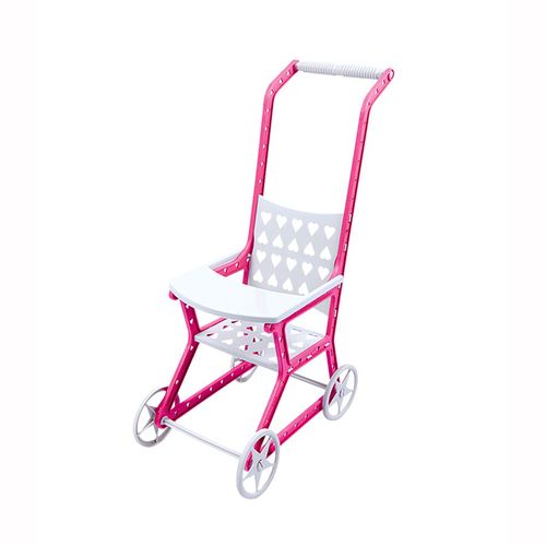 Carrinho de Boneca Baby Car Rosa Pais e Filhos 2999