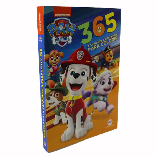 Livro Patrulha canina - 365 atividades e desenhos para colorir