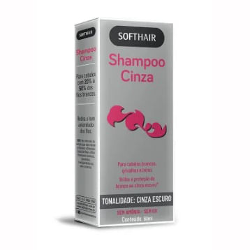Shampoo Cinza Escuro Soft Hair 60ml