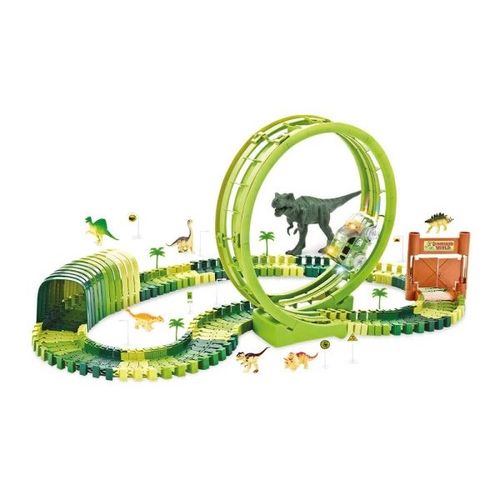 Pista Dinossauro Track com Looping e Acessórios 119 Peças