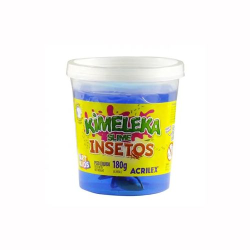 Brinquedo Kimeleka Slime Insetos Surpresa 180g Acrilex 05850 Sortido