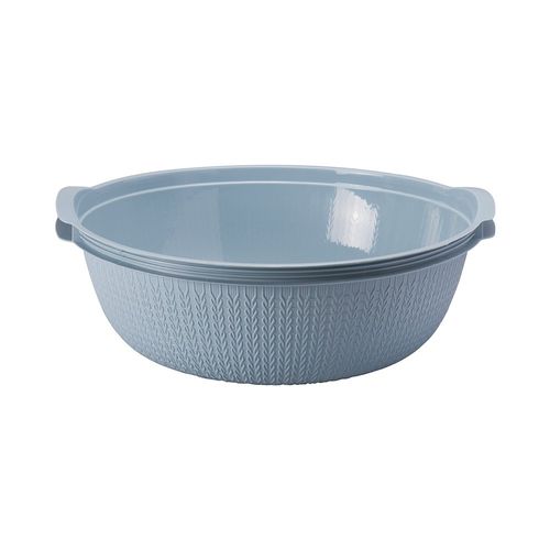 Bacia de Plástico Redonda 17L Trama Azul Plasútil