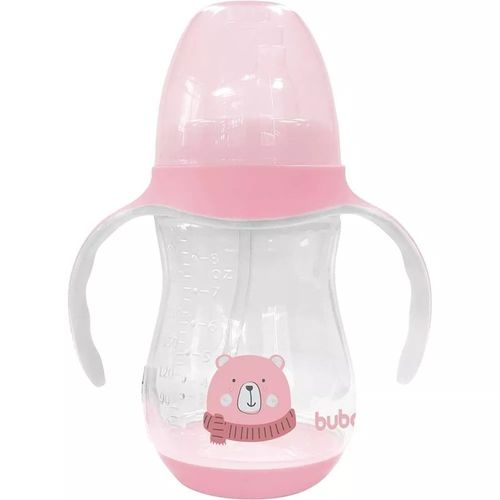 Copo com Alça 250ml 8237 Ursinho Rosa Buba