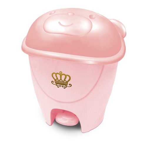 Lixeira Fofura 12L Rosa com Pedal 0988115 Cajovil