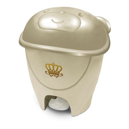 Lixeira Fofura 12L Dourada com Pedal 0988126 Cajovil
