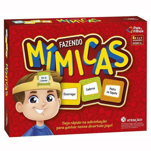 Jogo Fazendo Mímicas 0987 Pais e Filhos