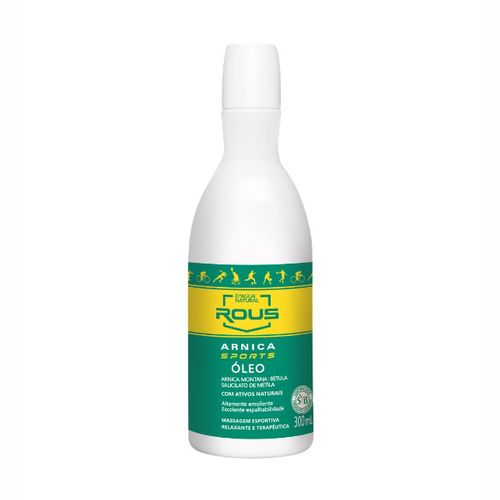 Óleo de Massagem Arnica Sports Rous 300ml D'agua Natural