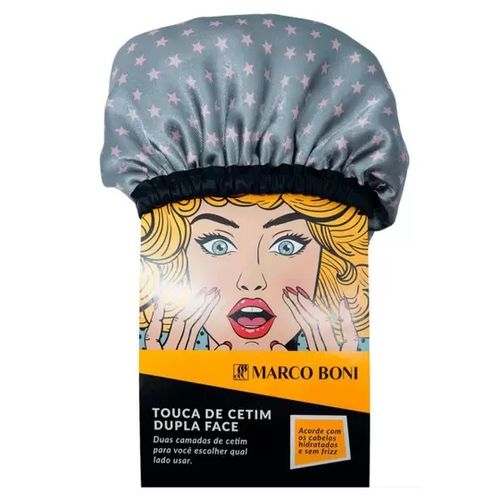 Touca de Cetim Anti Frizz Dupla Face 8496 Marco Boni Cores Sortidas