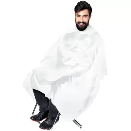 Capa para Corte em Nylon com Botão Branca 74 Santa Clara