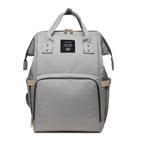 Mochila Maternidade Multifuncional Lequeen Cinza