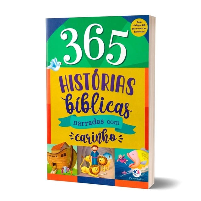 Livro 365 Histórias Bíblicas Narradas Com Carinho Ciranda Cultural