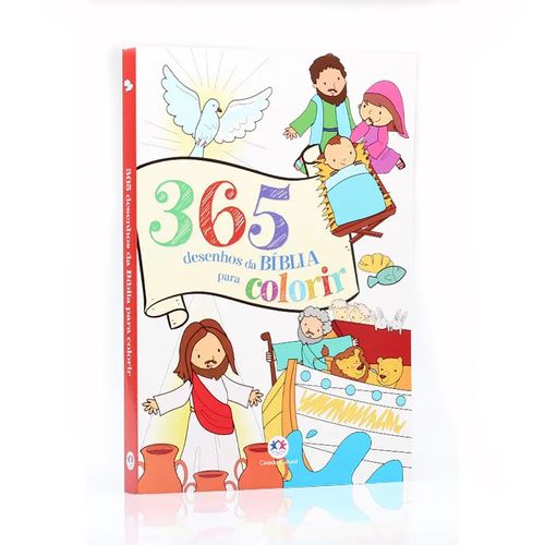 Livro 365 Desenhos da Bíblia para Colorir Ciranda Cultural