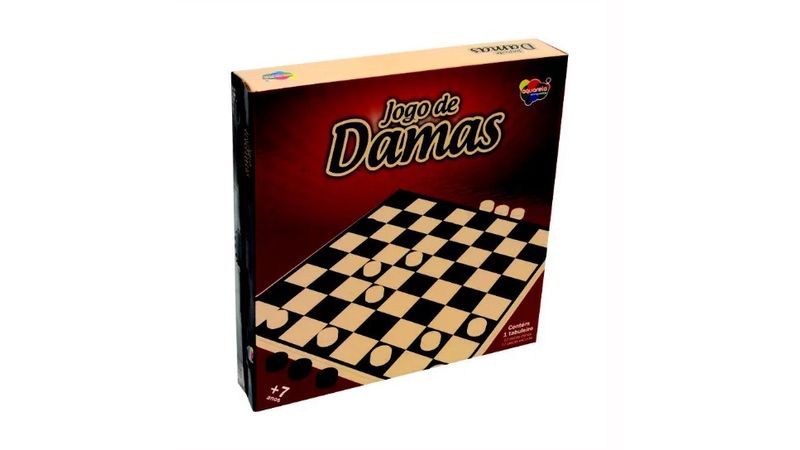 Jogo De Damas 111 Aquarela - Sacolão.com