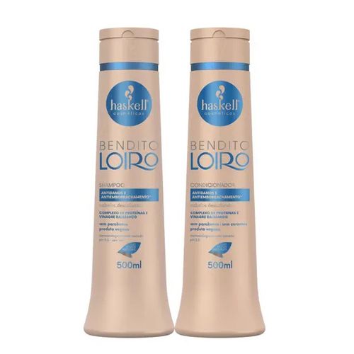 Kit Shampoo e Condicionador Bendito Loiro 500ml Haskell