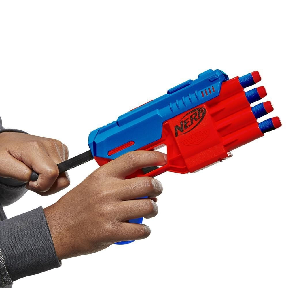 Arma Nerf Alpha Strike Blaster Mão Ilustração Vetorial Brinquedos