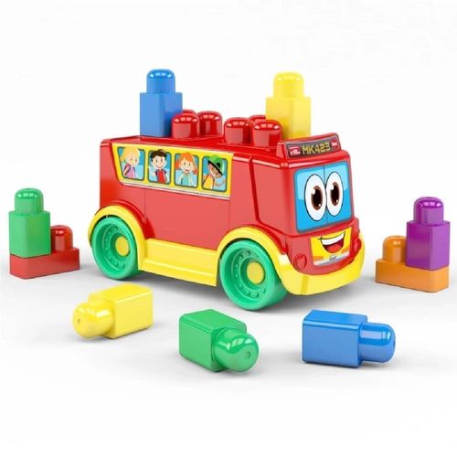 Brinquedo Infantil Onibus da Blocolandia Mk423 Dismat 10 Pcs