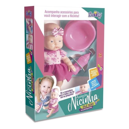 Boneca Nicinha Faz Xixi Nova Toys