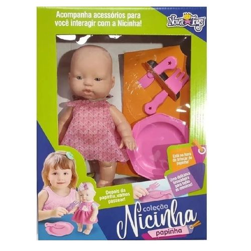 Boneca Nicinha Papinha Nova Toys