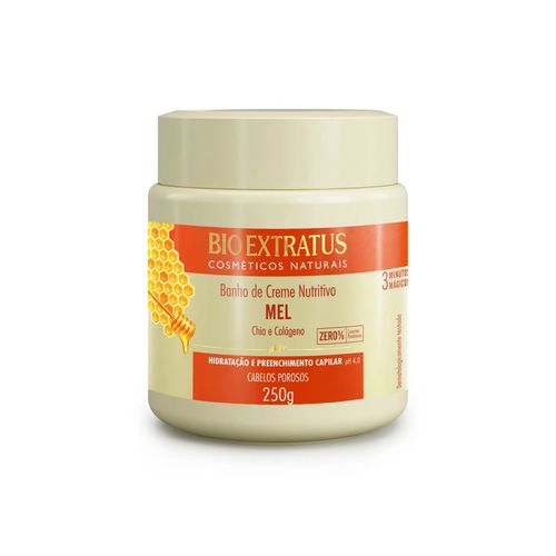Máscara Banho de Creme Nutritivo Mel 250g Bioextratus