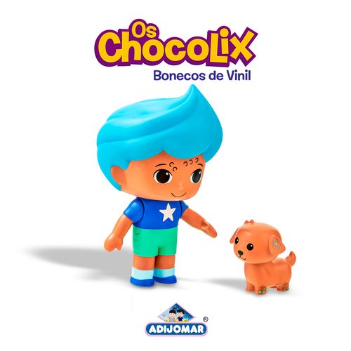Brinquedo Boneco De Vinil Chocolix Chocomark E Docecookie Adijomar