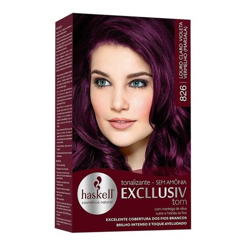 Tonalizante 826 Louro Claro Violeta Vermelho Haskell