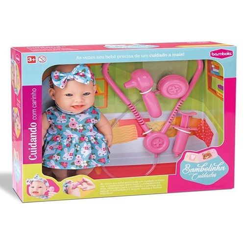 Boneca Bambolinha Cuidados Bambola