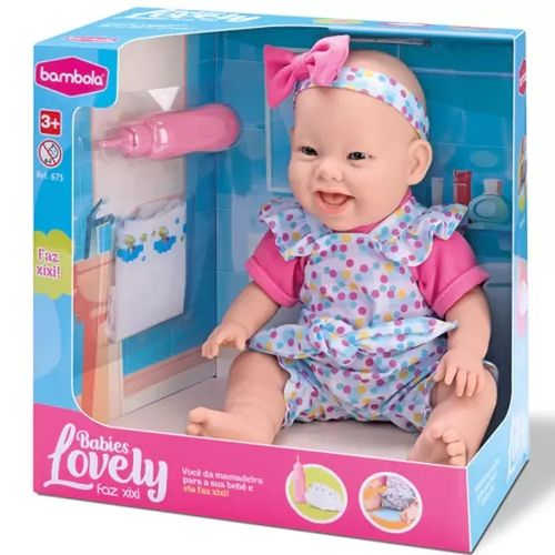 Boneca Lovely Babies Faz Xixi Bambola