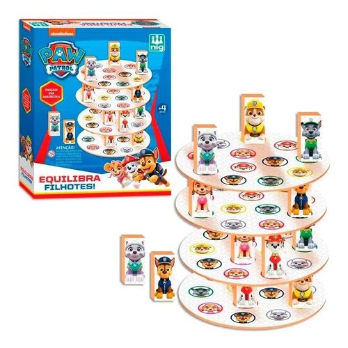 Jogo Patrulha Canina Equilibra Filhotes Nig Brinquedos