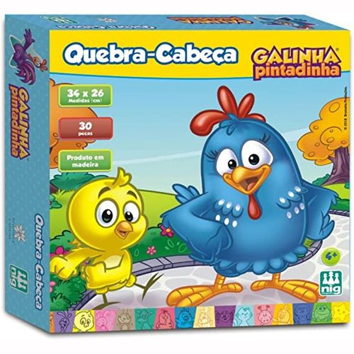Quebra Cabeça De Madeira Galinha Pintadinha Nig Brinquedos