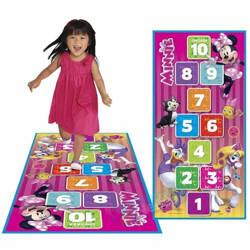 Tapete Amarelinha Minnie Líder Brinquedos