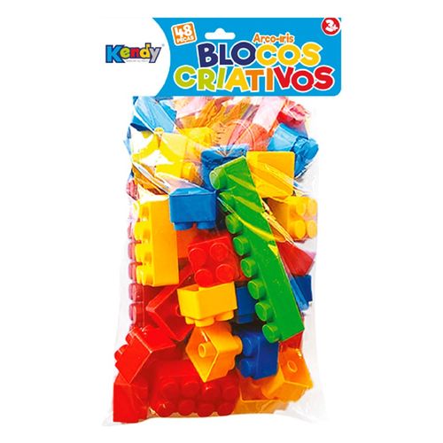 Brinquedo Blocos Criativos Com 48 Peças Kendy