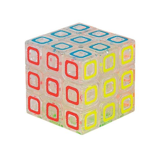 Cubo Mágico Cubotec 9 Faces Trasparente Braskit