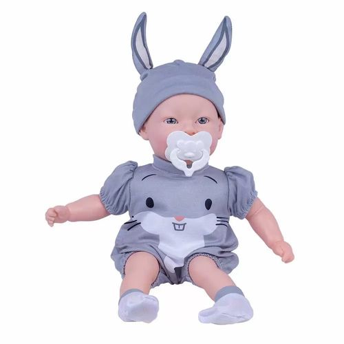 Boneca Bebê Reborn Looney Tunes Pernalonga Super Toys