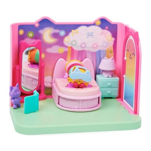A Casa de Bonecas da Gabby Quarto Com Almofagata Sunny Brinquedos