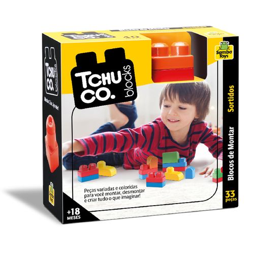 Blocos De Montar Tchuco Blocks 33pçs Samba Toys