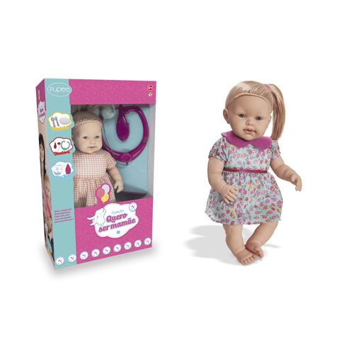 Boneca Coleção Quero Ser Mamãe Dodói Pupee