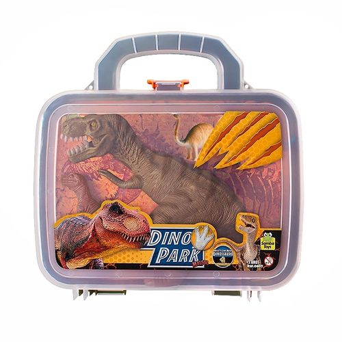 Maletinha Dino Park Com Três Dinossauros Sortidos Samba Toys
