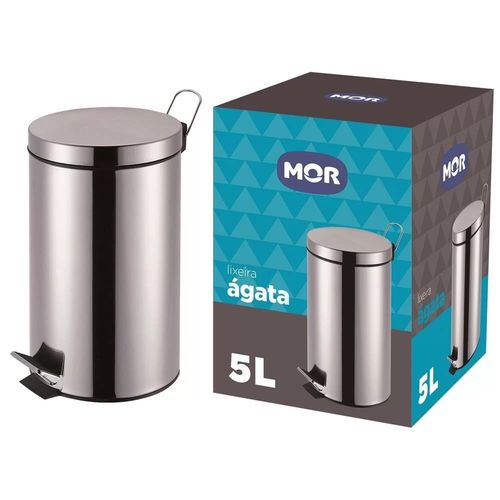 Lixeira Ágata C/Pedal 5LT 8222 Mor