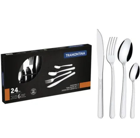 Faqueiro Búzios em Aço Inox com 24 Peças 23799/071 Tramontina