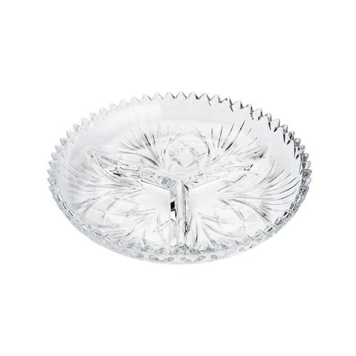 Petisqueira com 3 Divisórias Cristal Alberta 6999 Lyor