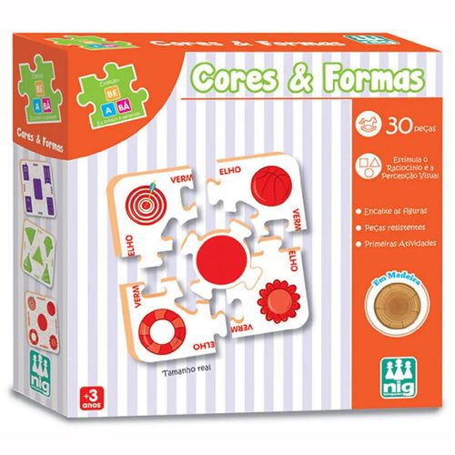Jogo de Encaixe Cores e Formas 0416 Nig Brinquedos
