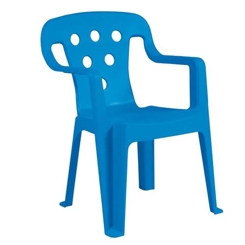 Cadeira Plástica Kids Azul Mor