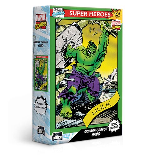 Quebra Cabeça 500 pçs Marvel Comics Hulk Toyster