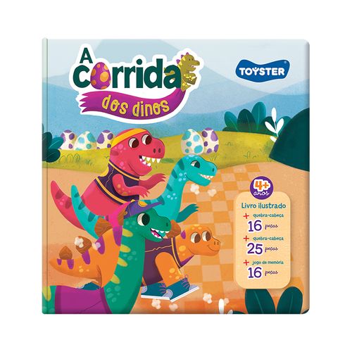 Livro Brinquedo A Corrida Dos Dinos 2778 Toyster