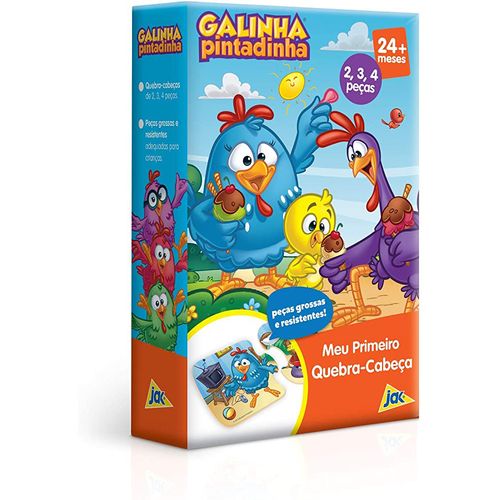 Jogo Meu Primeiro Quebra Cabeça Galinha Pintadinha Toyster