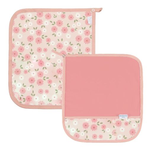Kit Fralda De Boca 2 Peças Flor Batistela