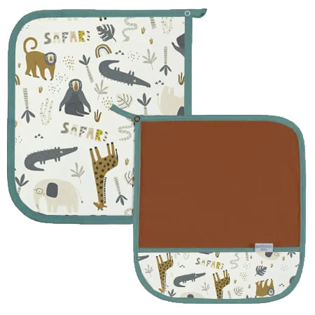 Kit Fralda De Boca 2 Peças Safari Batistela